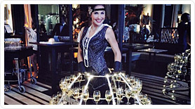 robe champagne thème Gatsby