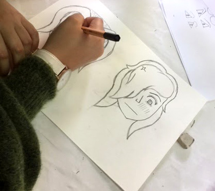 animation manga portrait dessin