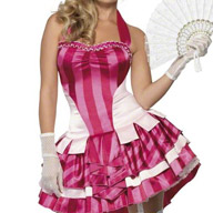 hotesse accueil costume rose candy girl